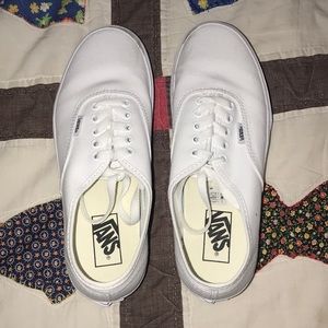 White Platform Vans